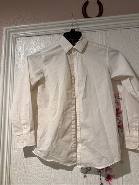 Van Heusen Cream Button-Down Dress Shirt - Kids